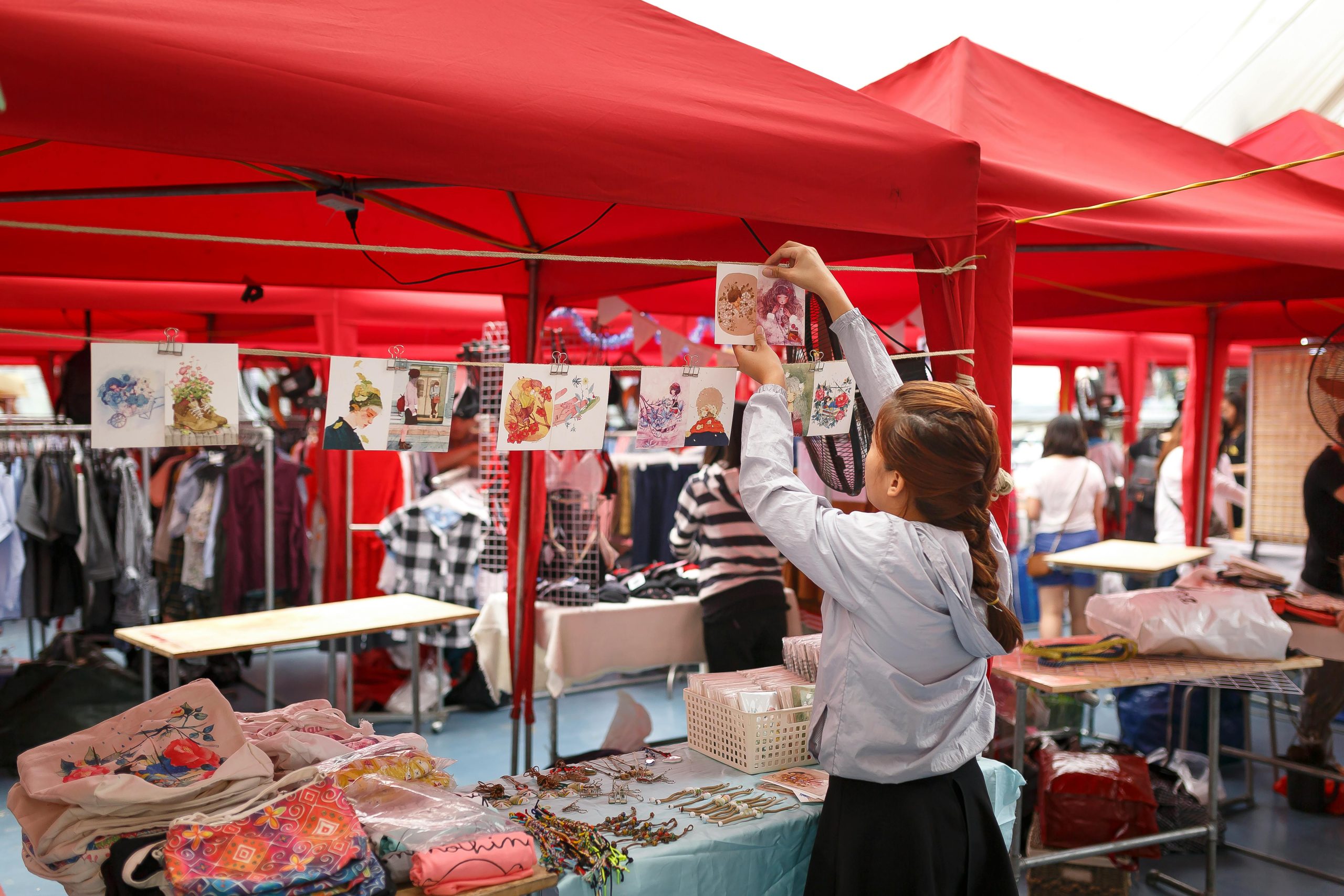 vendeuse sur marchés